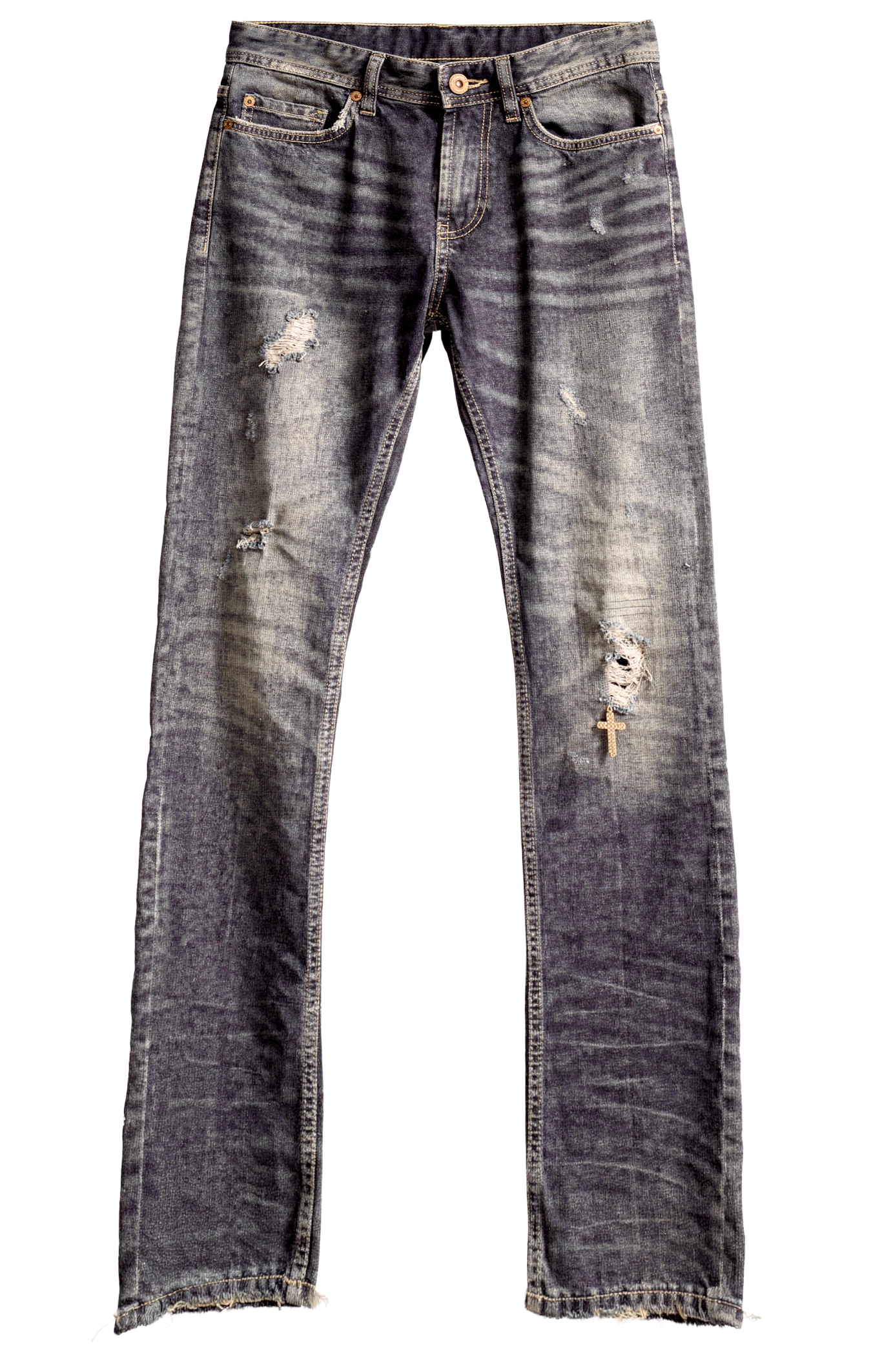 TWO TEARS DENIM JEANS