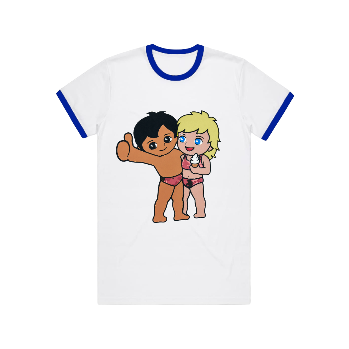 URUMQI PSYCHO KILLAZ WHITE RINGER T-SHIRT