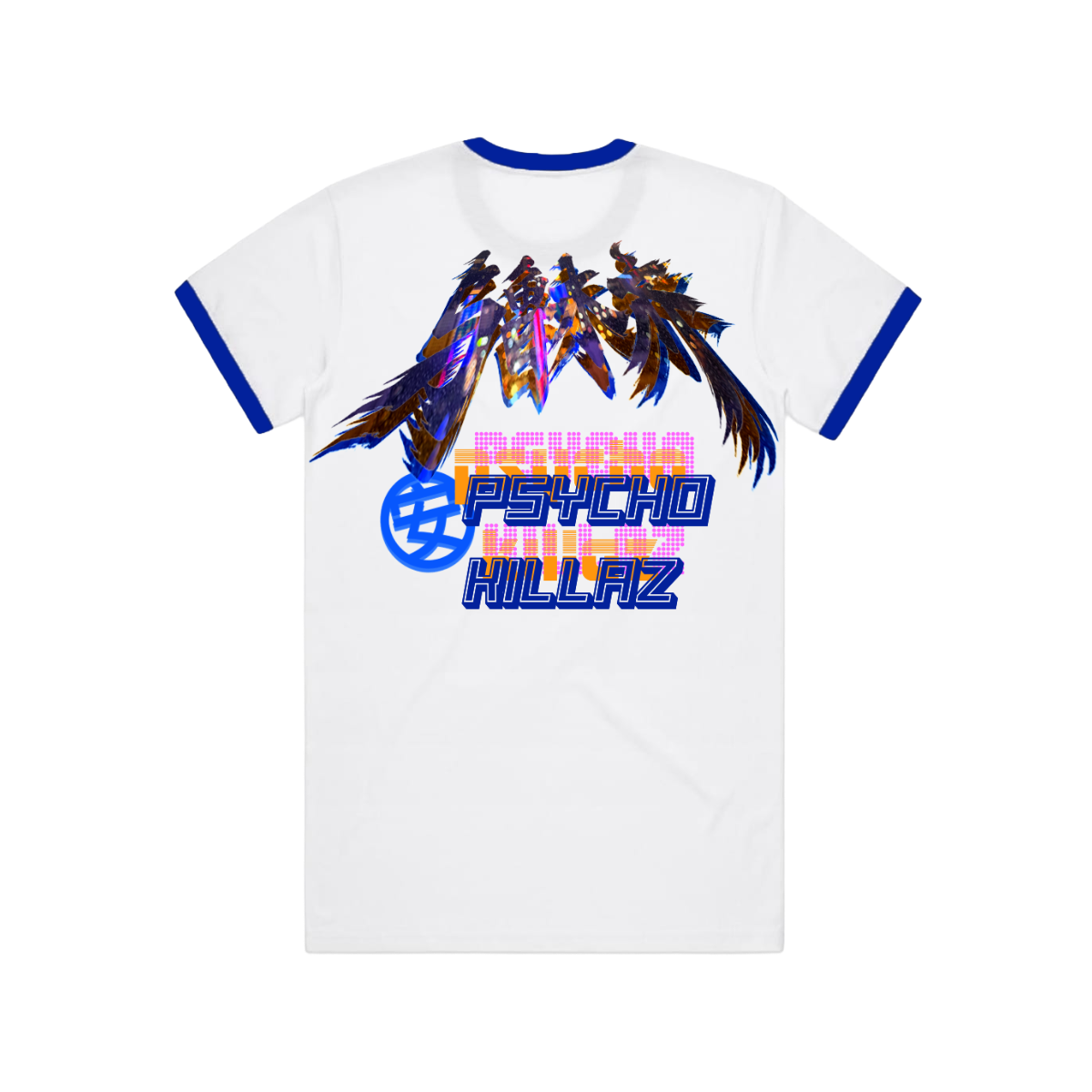 URUMQI PSYCHO KILLAZ WHITE RINGER T-SHIRT